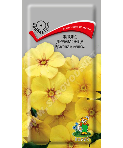 Флокс Красотка в жёлтом (друммонда) семена